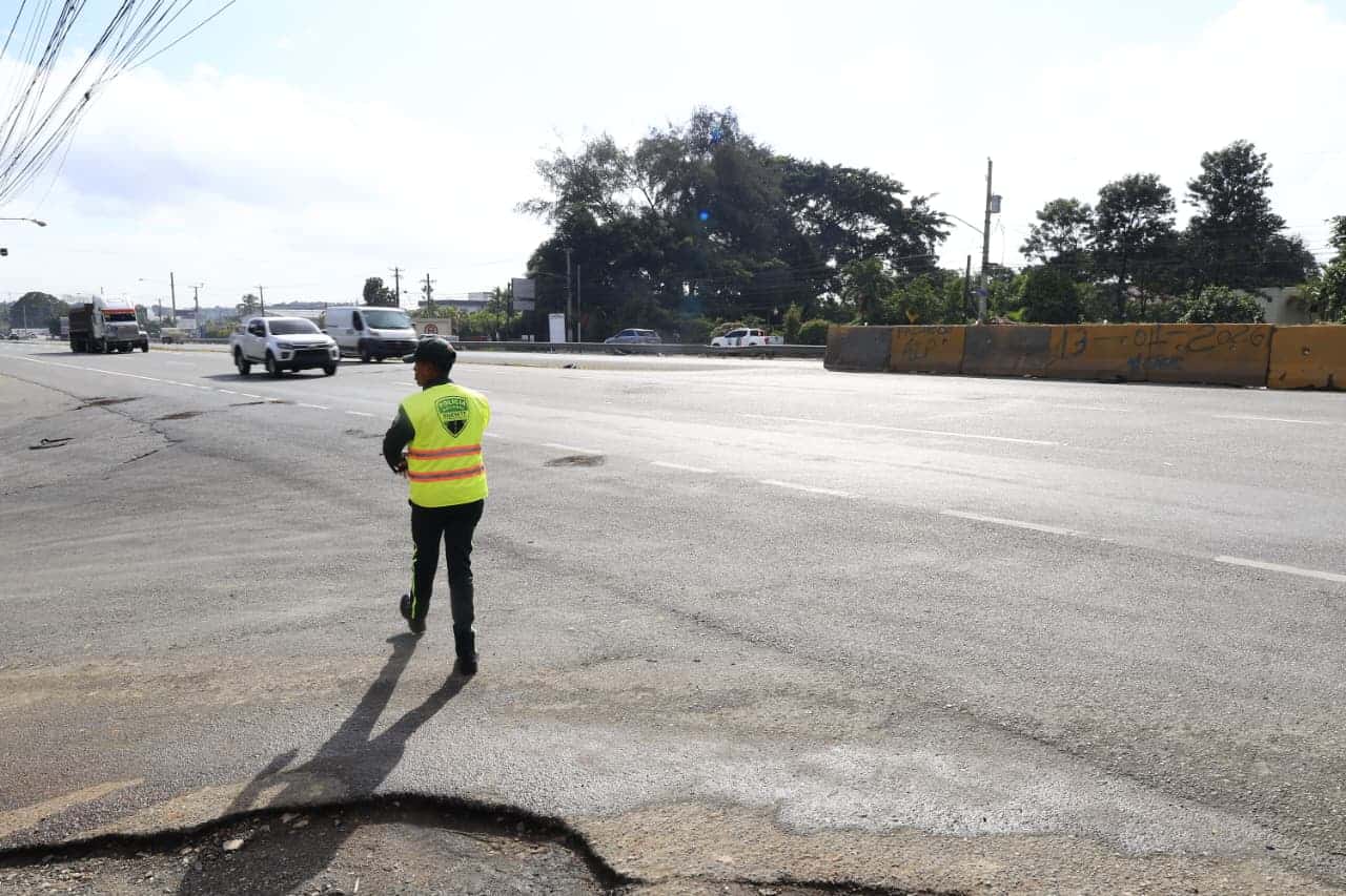 El cruce en la autopista 6 de Noviembre donde ocurrió la protesta.