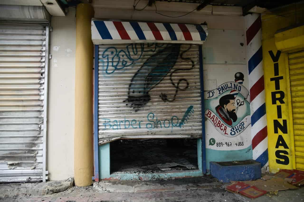 Locales comerciales en Bella Vista quedaron totalmente destruidos por el incendio que se registró la madrugada de este martes