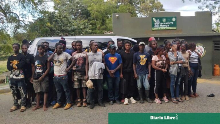 Detienen a 35 haitianos indocumentados transportados en un minibús