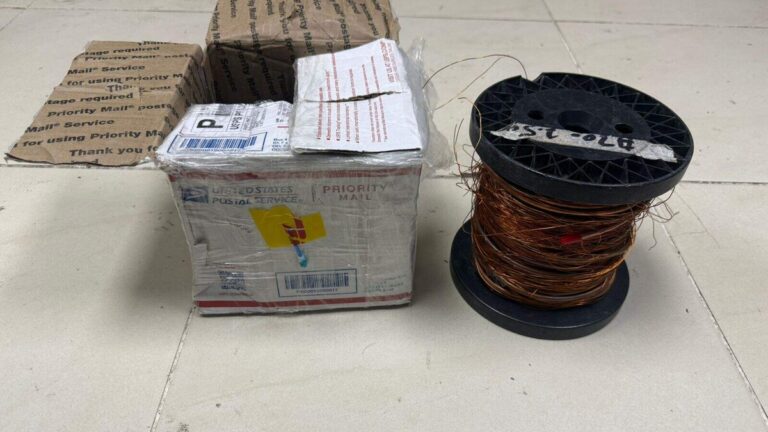 Incautan rollo de alambre con cocaína líquida que sería enviado a Estados Unidos