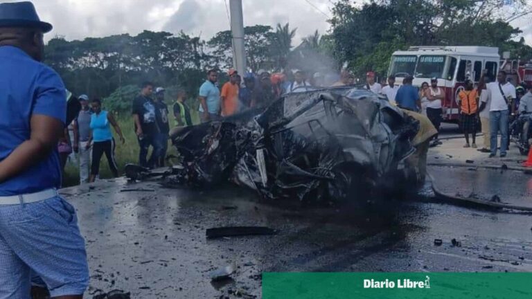 Un muerto y un herido tras accidente múltiple en La Altagracia