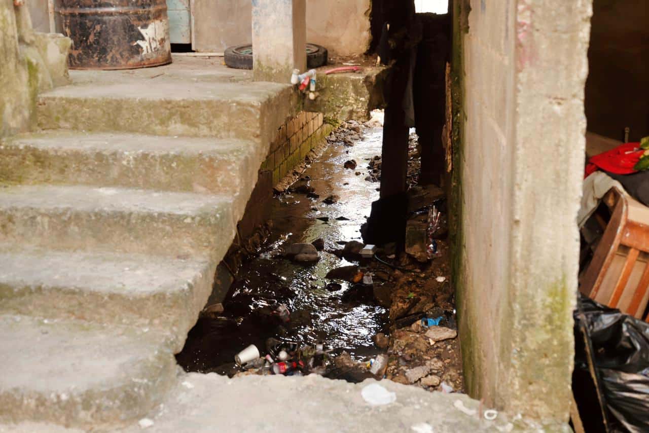 Cañada donde fue encontrada sin vida la niña Ruth Angélica Mota Martínez, en el sector Los Girasoles I.
